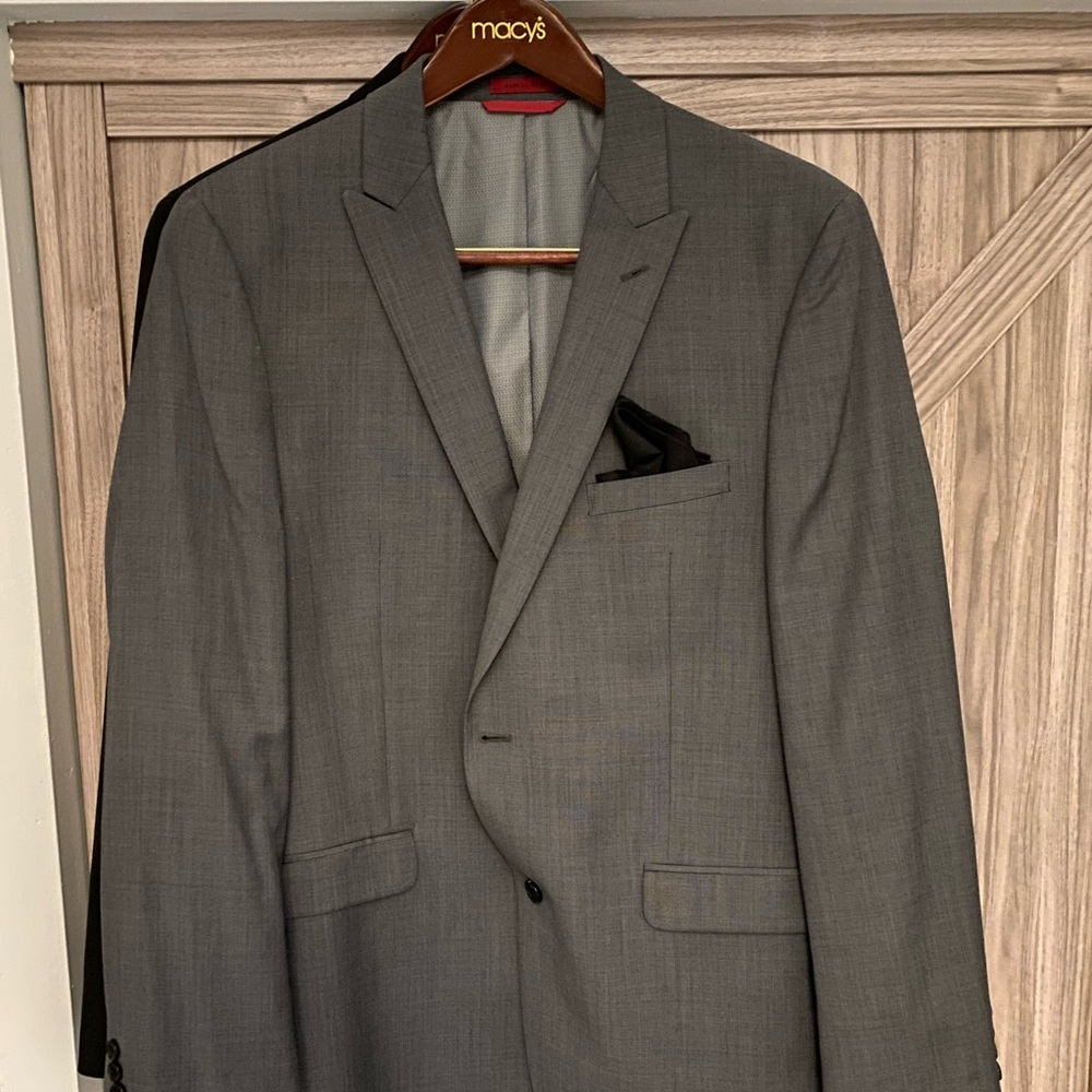 Alfani Red Slim fit Suit jacket (44 long) pants (38-34)